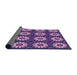 Thickness of Patterned Purple Rug, pat2934pur