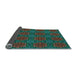 Thickness of Patterned Earth Green Rug, pat2939lblu