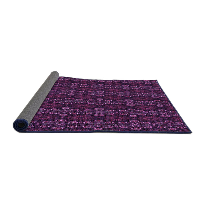 Thickness of Patterned Purple Lily Purple Rug, pat294pur