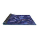 Thickness of Patterned Light Slate Blue Rug, pat2941blu