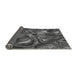 Thickness of Patterned Dark Gray Black Rug, pat2941gry