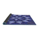 Thickness of Patterned Light Slate Blue Rug, pat2942blu