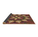 Thickness of Patterned Bronze Brown Rug, pat2942brn