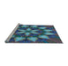 Sideview of Machine Washable Transitional Purple Haze Purple Rug, wshpat2942lblu