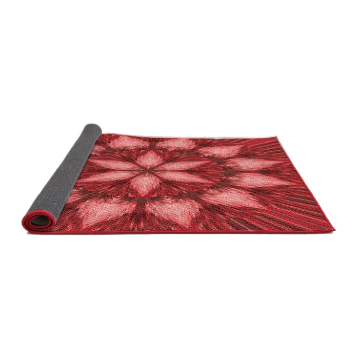 Thickness of Patterned Red Rug, pat2942rd