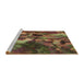 Sideview of Machine Washable Transitional Red Brown Rug, wshpat2943brn