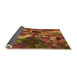 Thickness of Patterned Tomato Red Rug, pat2943org