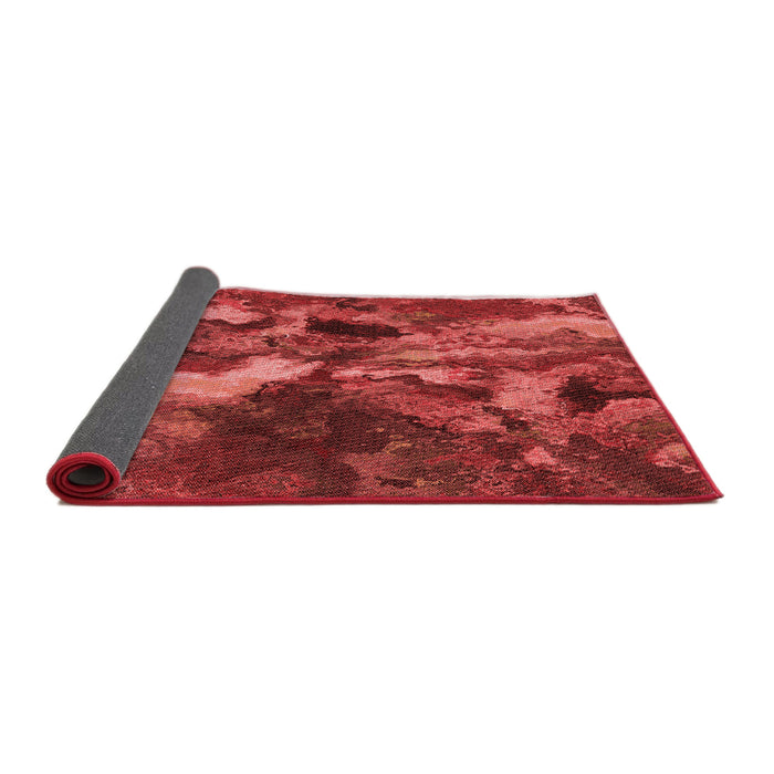 Thickness of Patterned Red Rug, pat2943rd