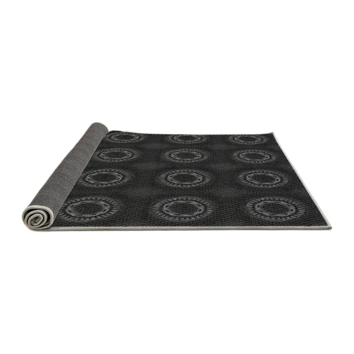 Thickness of Patterned Midnight Gray Rug, pat2949gry