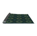 Thickness of Patterned Midnight Gray Rug, pat2949lblu
