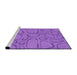 Sideview of Machine Washable Transitional Purple Rug, wshpat2953pur