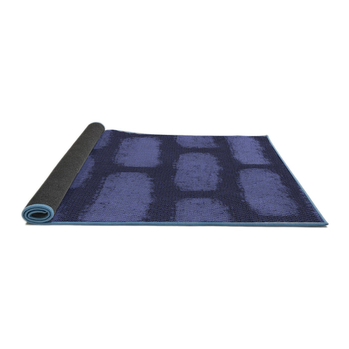 Thickness of Patterned Blue Rug, pat2955blu