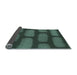 Thickness of Patterned Sea Green Rug, pat2955lblu
