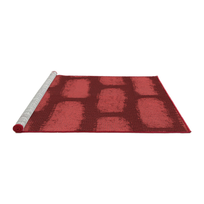 Sideview of Machine Washable Transitional Red Rug, wshpat2955rd