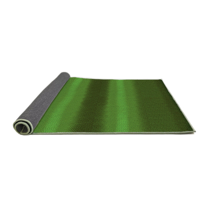 Thickness of Patterned Dark Lime Green Rug, pat2956grn