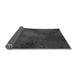 Thickness of Patterned Charcoal Black Rug, pat2957gry