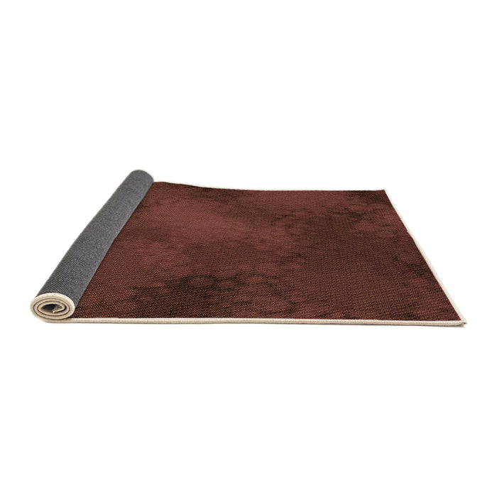 Thickness of Patterned Mahogany Brown Rug, pat2957org