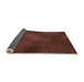 Thickness of Patterned Mahogany Brown Rug, pat2957org