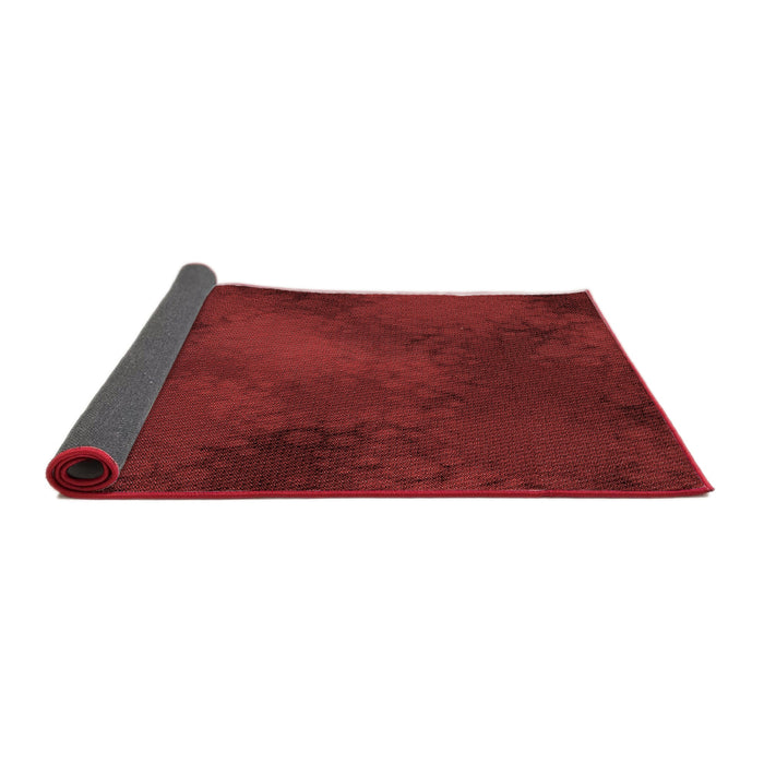 Thickness of Patterned Dark Red Rug, pat2957rd