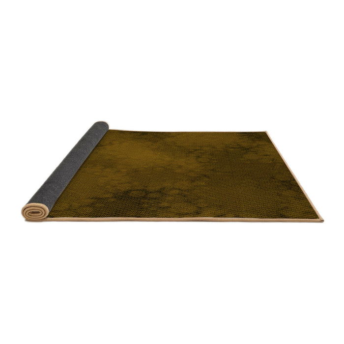 Thickness of Patterned Dark Bronze Brown Rug, pat2957yw