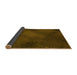 Thickness of Patterned Dark Bronze Brown Rug, pat2957yw