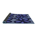 Thickness of Patterned Midnight Blue Rug, pat2959blu