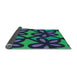 Thickness of Patterned Night Blue Rug, pat2959lblu