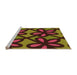 Sideview of Machine Washable Transitional Deep Red Rug, wshpat2959org
