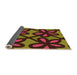 Thickness of Patterned Deep Red Rug, pat2959org