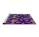 Sideview of Machine Washable Transitional Indigo Purple Rug, wshpat2959pur