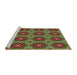 Sideview of Machine Washable Transitional Red Brown Rug, wshpat2960brn