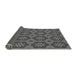 Thickness of Patterned Gunmetal Gray Rug, pat2960gry