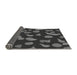 Thickness of Patterned Charcoal Black Rug, pat2961gry