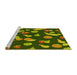 Sideview of Machine Washable Transitional Pistachio Green Rug, wshpat2961yw