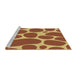 Sideview of Machine Washable Transitional Mahogany Brown Rug, wshpat2962brn