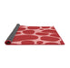 Thickness of Patterned Red Rug, pat2962rd