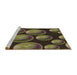 Sideview of Machine Washable Transitional Chocolate Brown Rug, wshpat2963brn