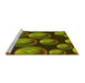 Sideview of Machine Washable Transitional Pistachio Green Rug, wshpat2963yw