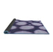 Thickness of Patterned Deep Periwinkle Purple Rug, pat2964blu