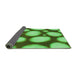 Thickness of Patterned Emerald Green Rug, pat2964grn