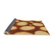 Thickness of Patterned Orange Rug, pat2964org