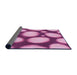 Thickness of Patterned Violet Purple Rug, pat2964pur