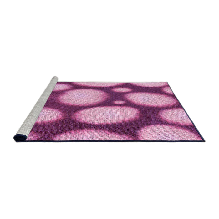 Sideview of Machine Washable Transitional Violet Purple Rug, wshpat2964pur