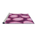 Sideview of Machine Washable Transitional Violet Purple Rug, wshpat2964pur