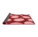Thickness of Patterned Light Coral Pink Rug, pat2964rd