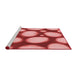 Sideview of Machine Washable Transitional Light Coral Pink Rug, wshpat2964rd