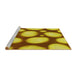 Sideview of Machine Washable Transitional Yellow Rug, wshpat2964yw