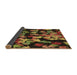 Thickness of Patterned Red Rug, pat2965brn