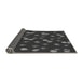 Thickness of Patterned Charcoal Black Rug, pat2966gry