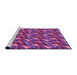 Sideview of Machine Washable Transitional Medium Violet Red Pink Rug, wshpat2967pur